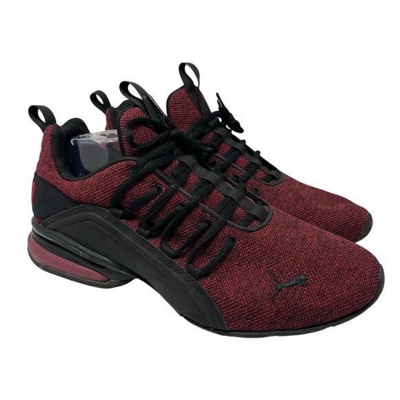 Men’s PUMA Men\'s Axelion Spark Cross Trainer shoes in Black and High Risk Red 11 main image 6